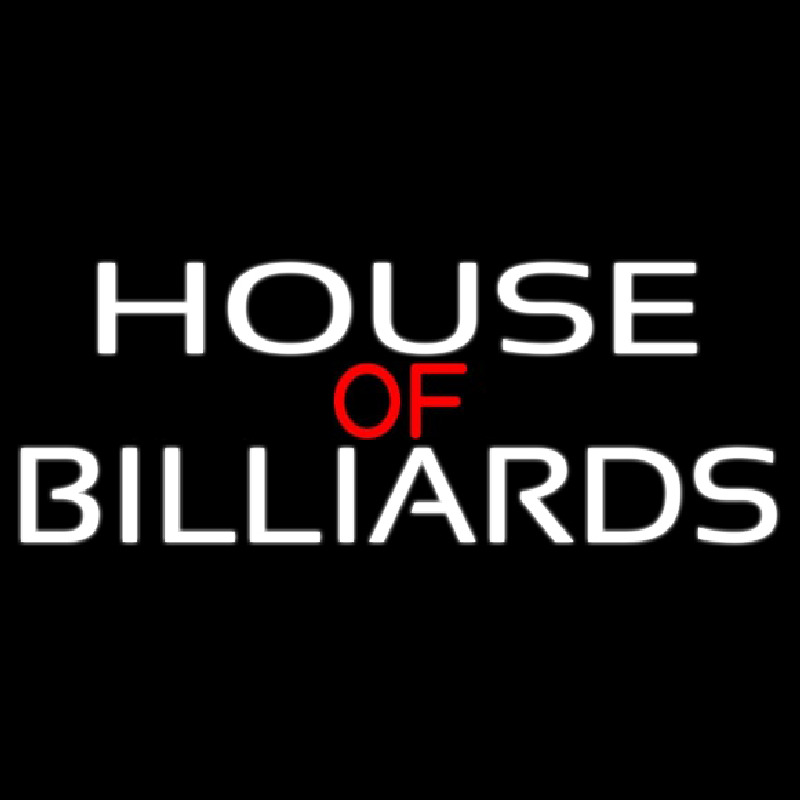 Custom House Of Billiards 2 Neon Sign USA