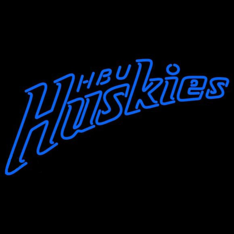 Custom Houston Baptist Huskies Wordmark 2004 Pres Logo NCAA Neon Sign Neon Sign USA