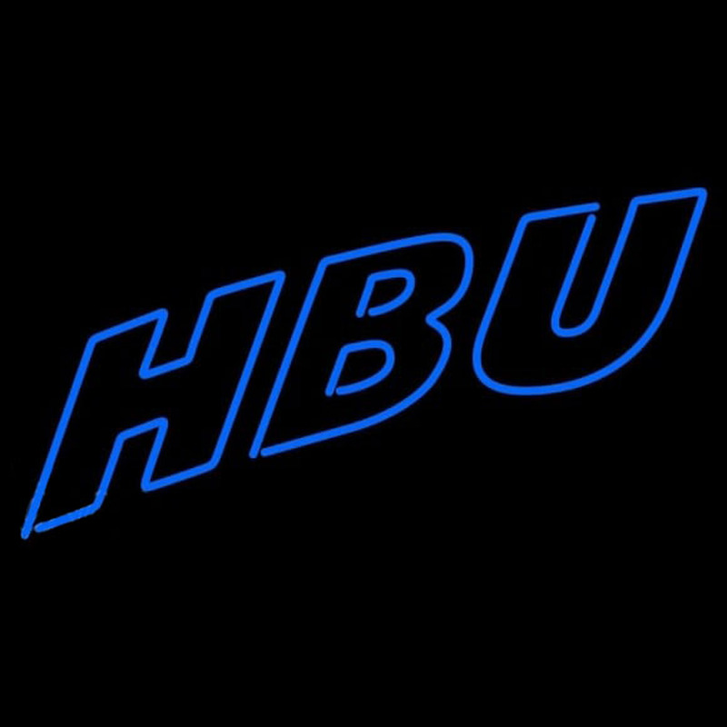 Custom Houston Baptist Huskies Wordmark 2004 Pres Logo NCAA Neon Sign Neon Sign USA