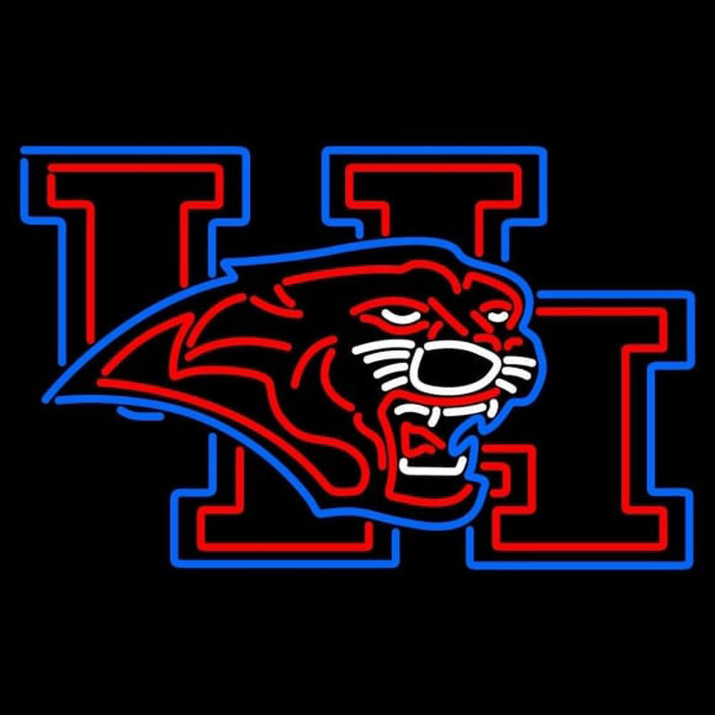 Custom Houston Cougars Alternate 2003 2011 Logo NCAA Neon Sign Neon Sign USA