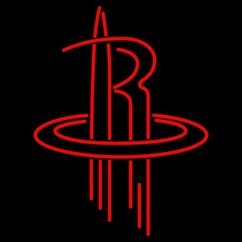 Custom Houston Rockets Alternate 2003 04 Pres Logo NBA Neon Sign Neon Sign USA