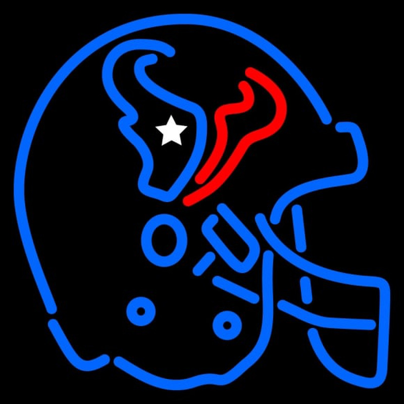 Custom Houston Texans Helmet  Pres Logo NFL Neon Sign USA