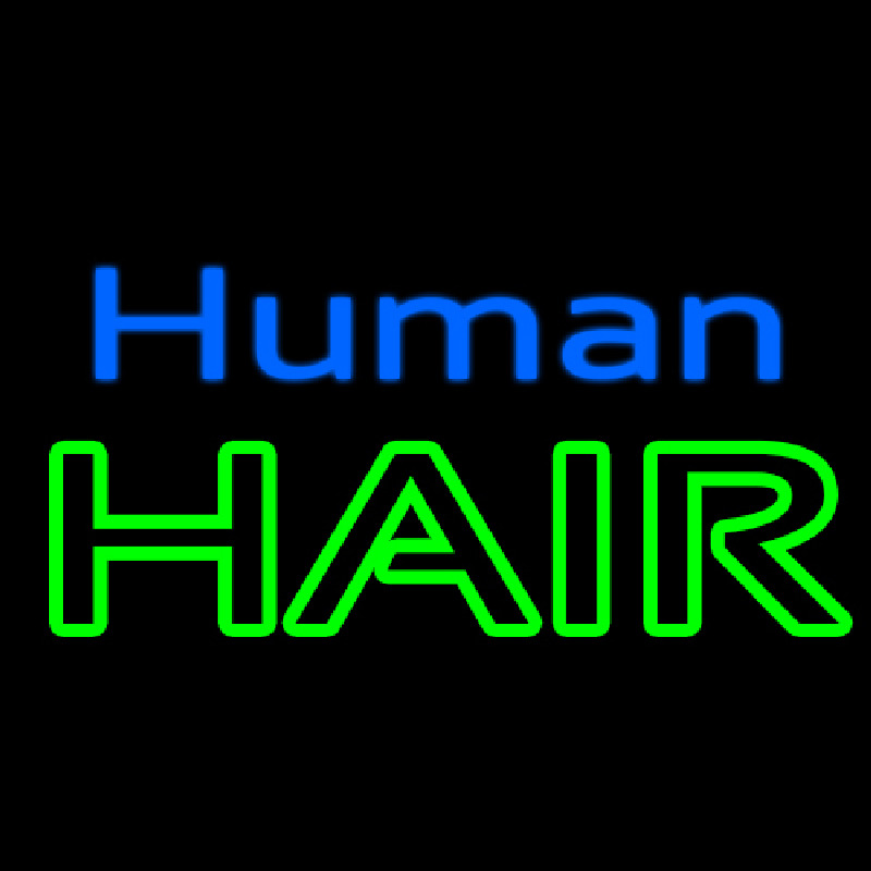 Custom Human Hair Neon Sign USA