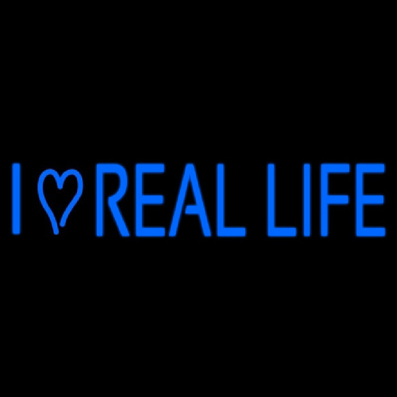 Custom I Love Real Life Neon Sign USA