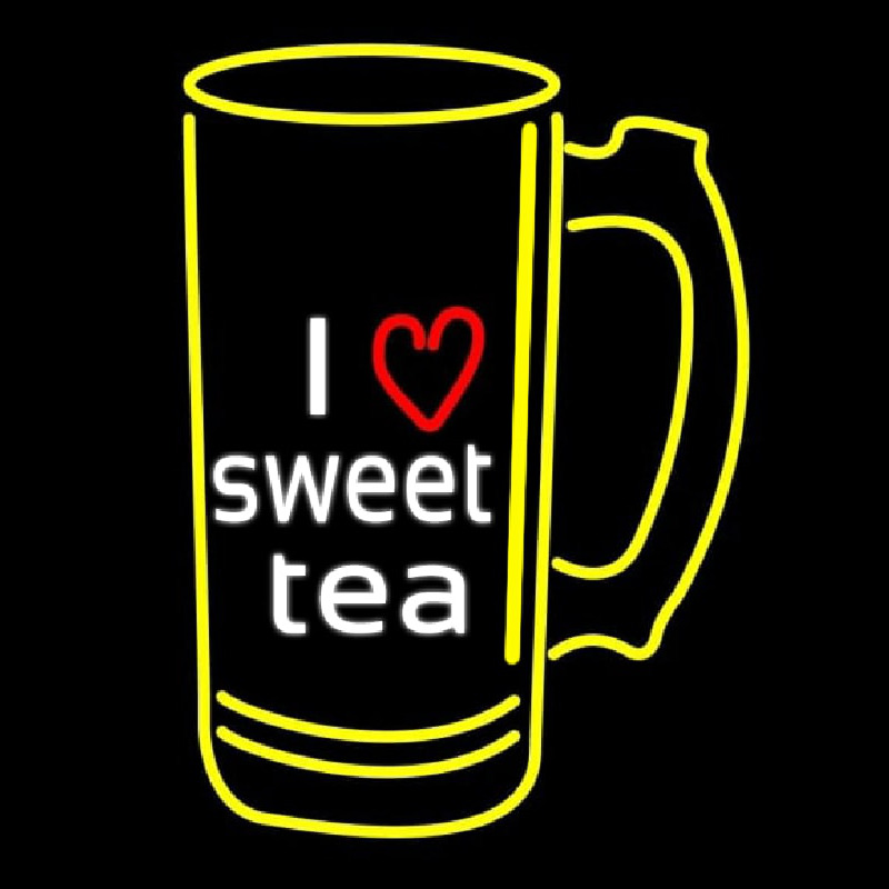 Custom I Love Sweet Tea Neon Sign USA