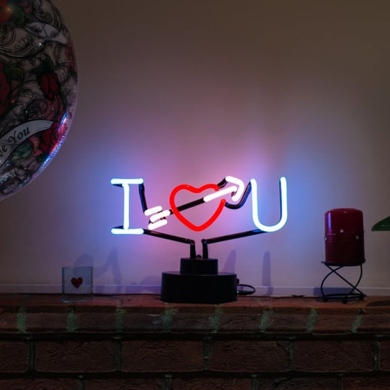 Custom I Love You Desktop Neon Sign