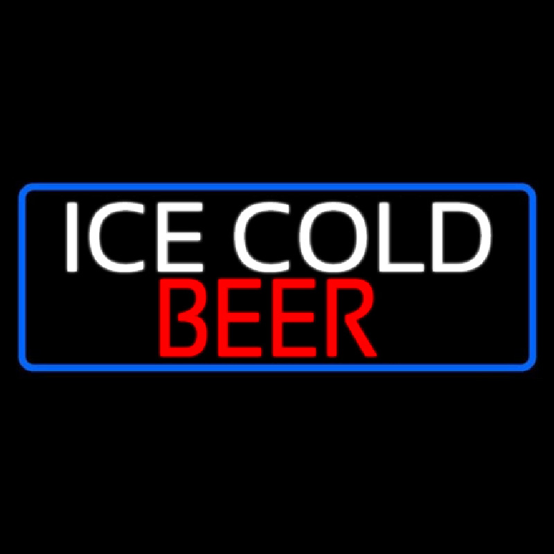 Custom Ice Cold Beer Neon Sign USA