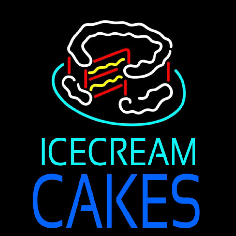 Custom Ice Cream Cakes In Neon Sign USA