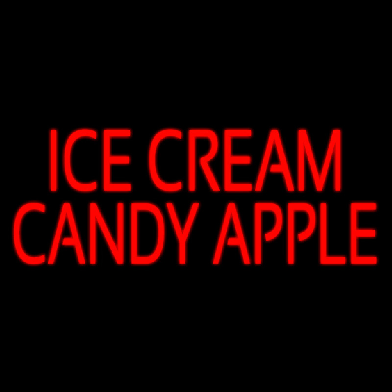 Custom Ice Cream Candy Apple Neon Sign USA