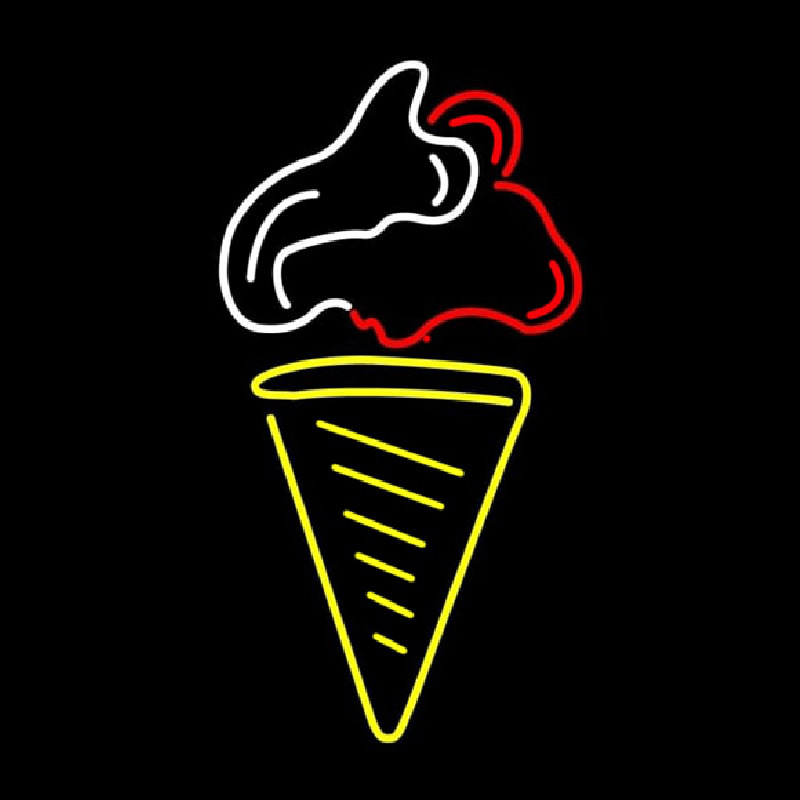 Custom Ice Cream Cone Neon Sign USA
