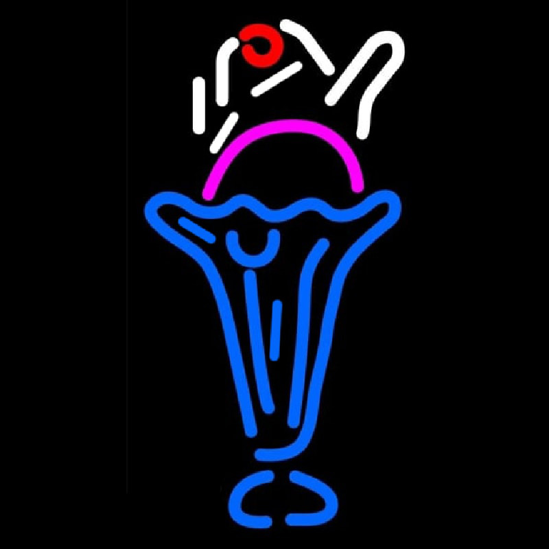 Custom Ice Cream Cup Neon Sign USA