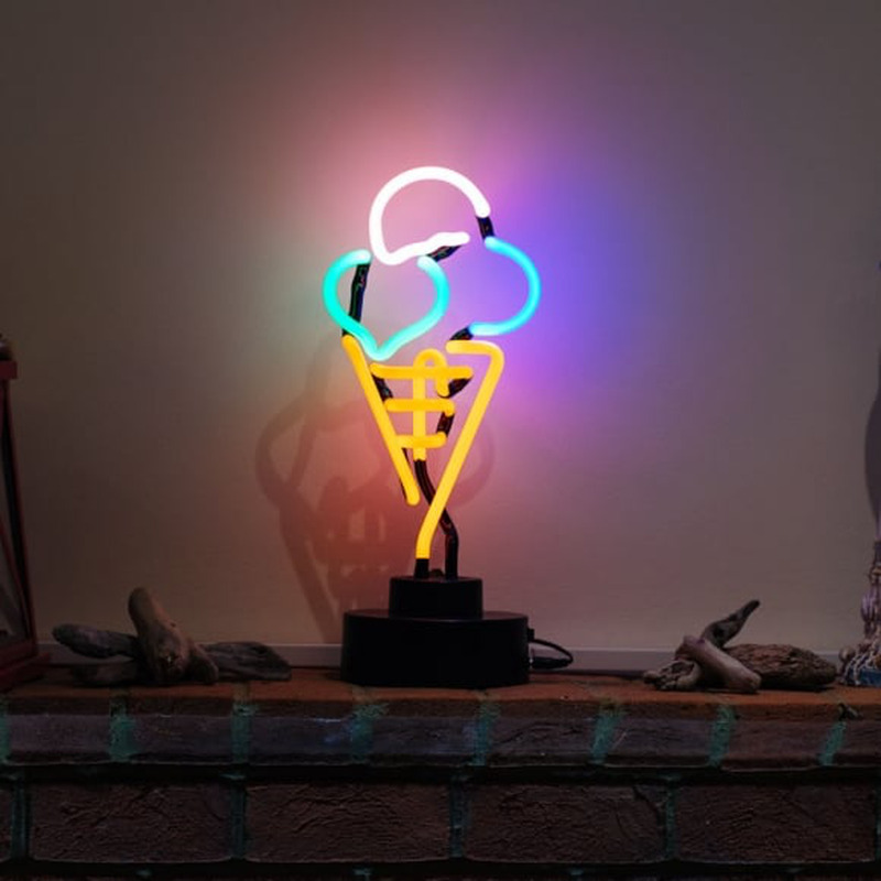 Custom Ice Cream Desktop Neon Sign