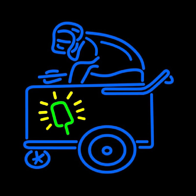 Custom Ice Cream Man Neon Sign USA