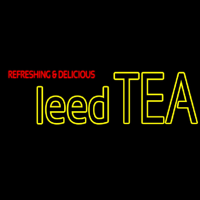 Custom Iced Tea Neon Sign USA