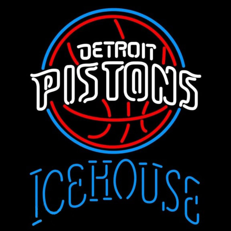 Custom Icehouse Detroit Pistons NBA Beer Sign Neon Sign USA