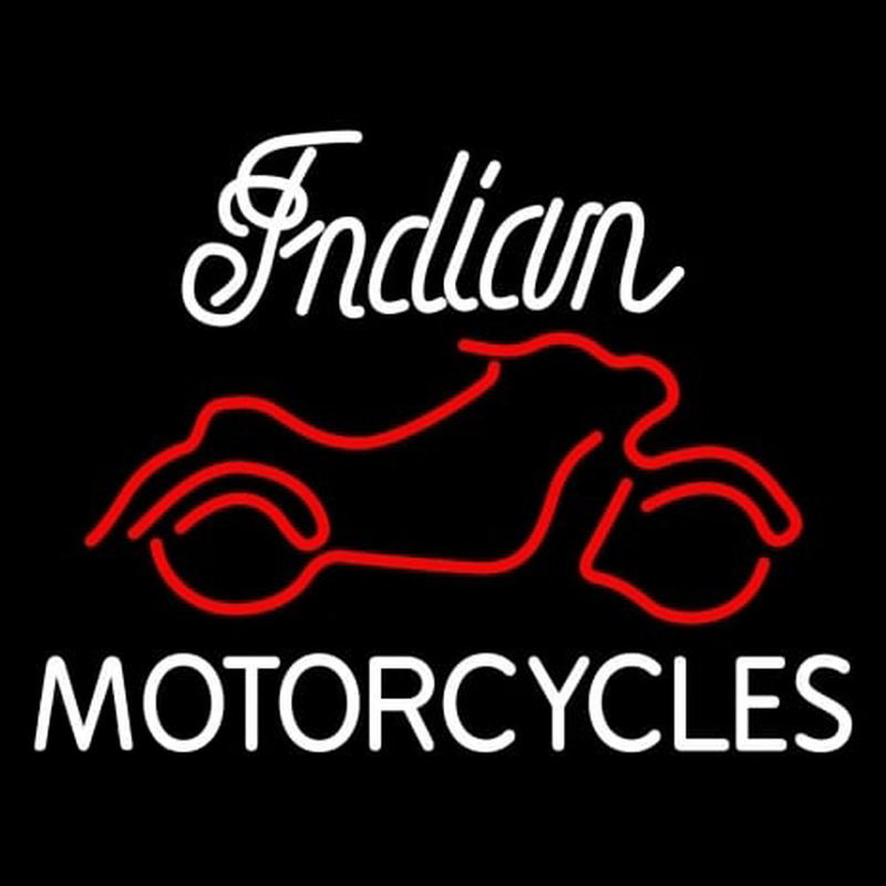 Custom Indian Motorcycles Neon Sign USA