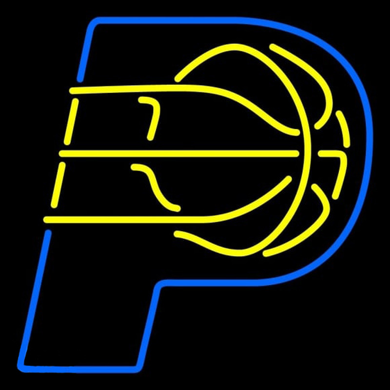 Custom Indiana Pacers Alternate 2005 06 Pres Logo NBA Neon Sign Neon Sign USA