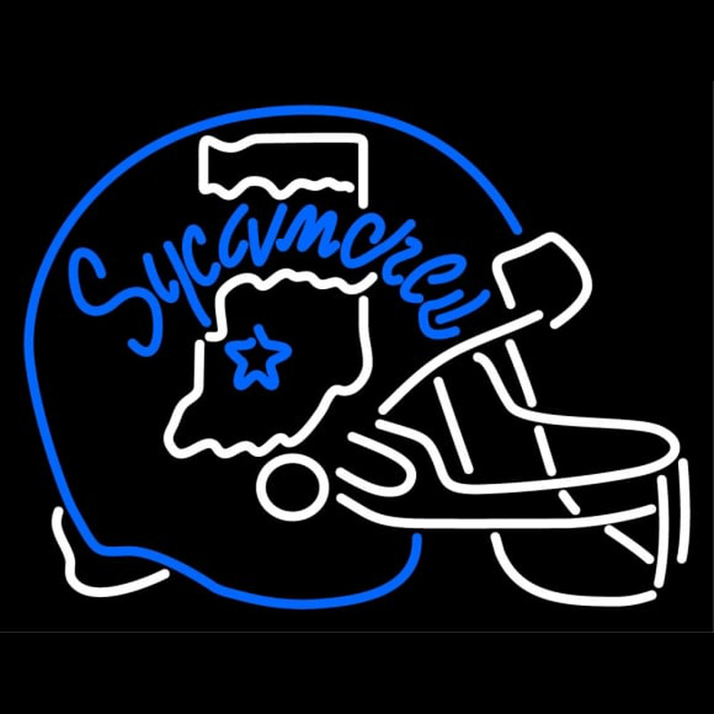 Custom Indiana State Sycamores Helmet Pres Logo NCAA Neon Sign Neon Sign USA