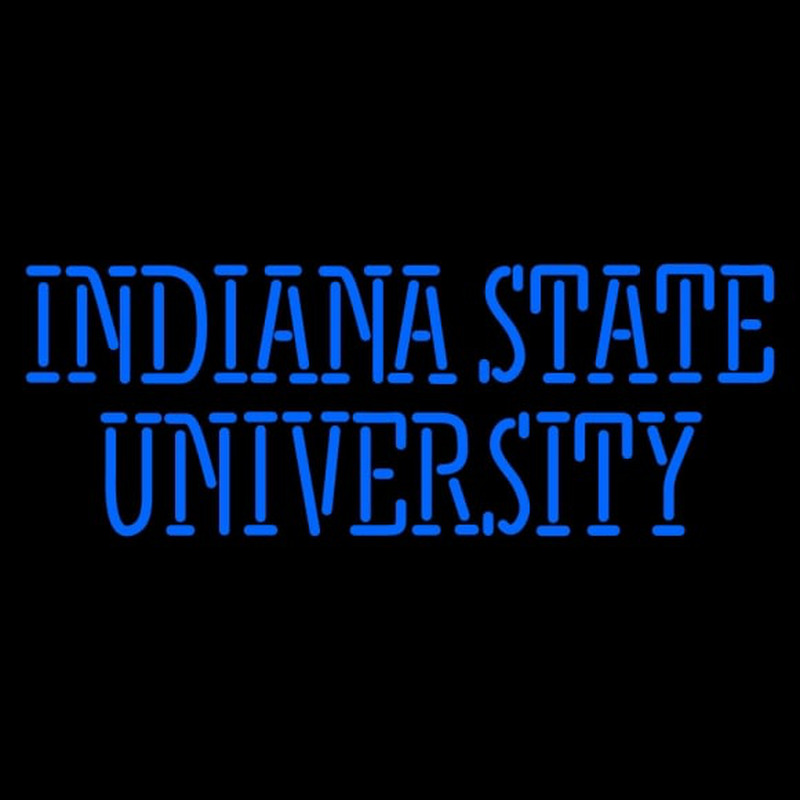 Custom Indiana State Sycamores Wordmark Pres Logo NCAA Neon Sign Neon Sign USA