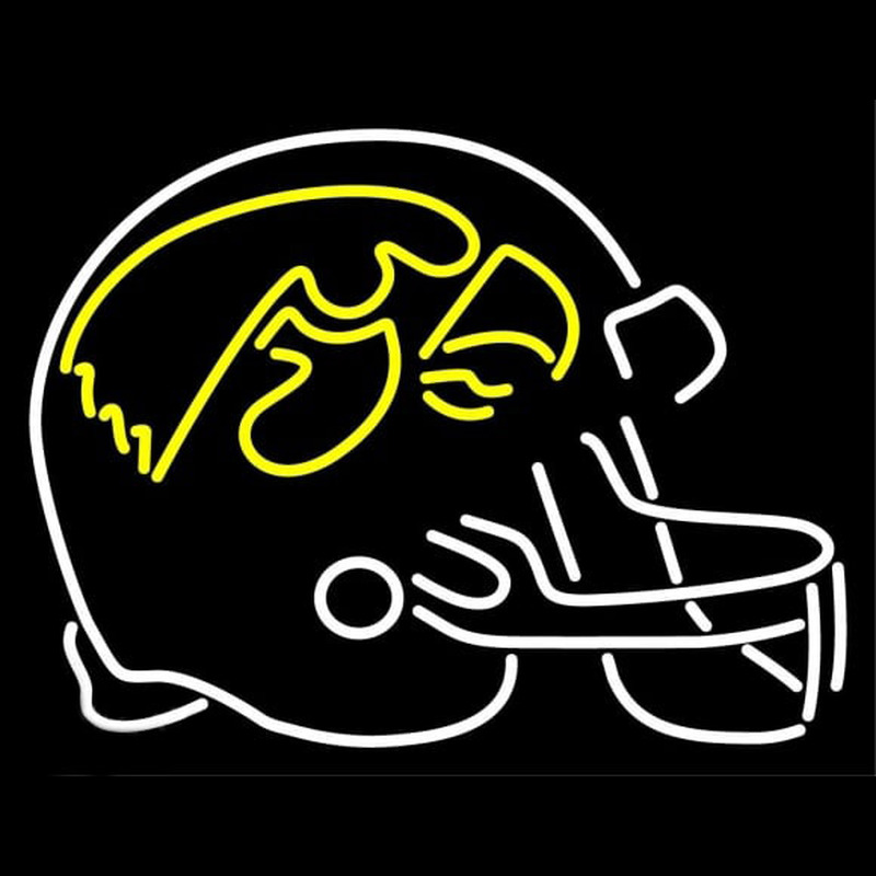 Custom Iowa Hawkeyes Helmet 1979 Pres Logo NCAA Neon Sign Neon Sign USA