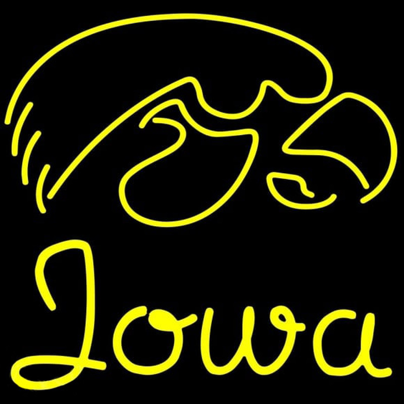 Custom Iowa Hawkeyes Neon Sign Neon Sign USA