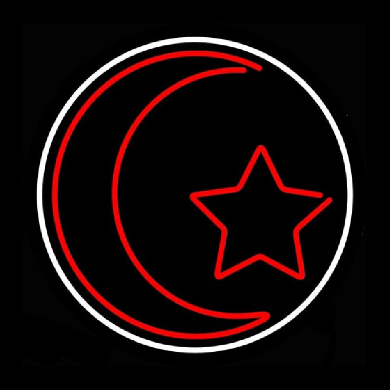 Custom Islam White Border Neon Sign USA