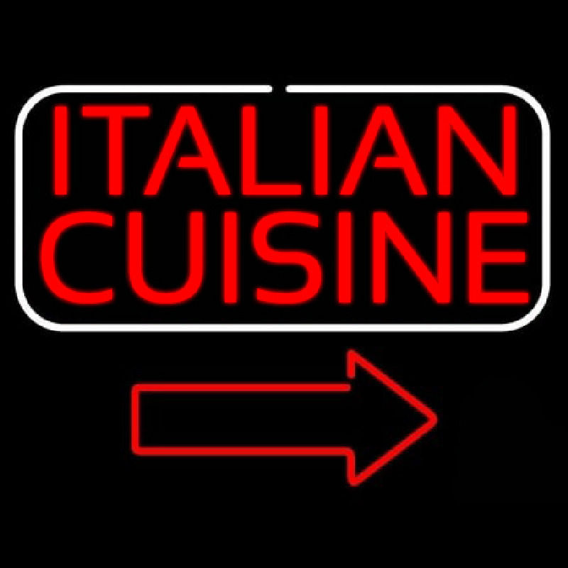 Custom Italian Cuisine Neon Sign USA