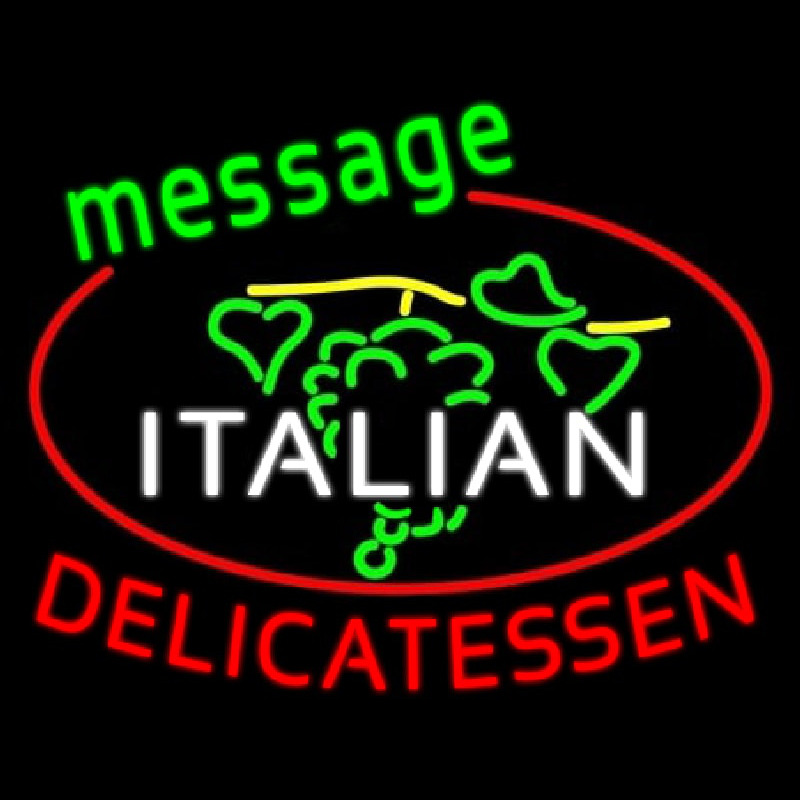 Custom Italian Delicatessen Neon Sign USA