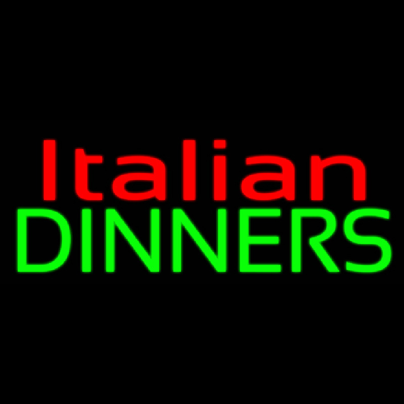 Custom Italian Dinners Neon Sign USA