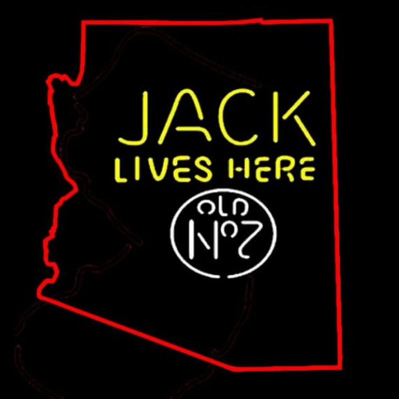 Custom Jack Daniels Jack Lives Here Arizona Neon Sign USA