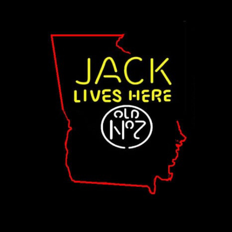 Custom Jack Daniels Jack Lives Here Georgia Neon Sign USA
