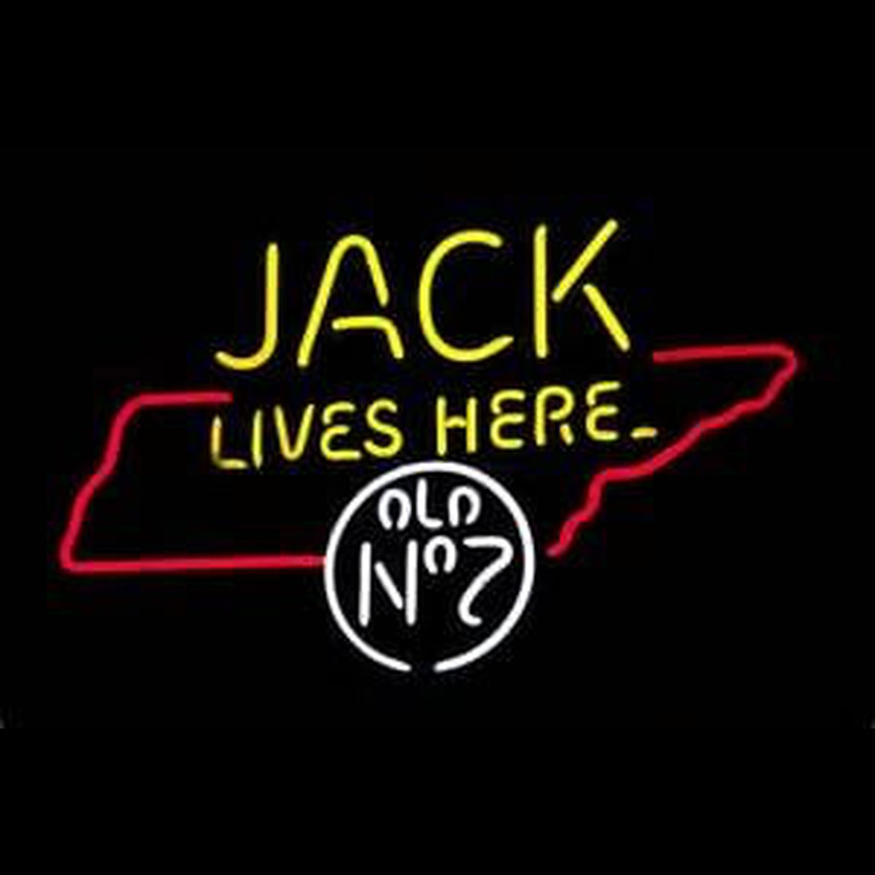 Custom Jack Daniels Jack Lives Here Tennessee Whiskey Neon Sign USA
