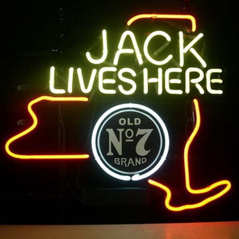 Custom Jack Daniels Jack Lives New York Whiskey Neon Sign USA