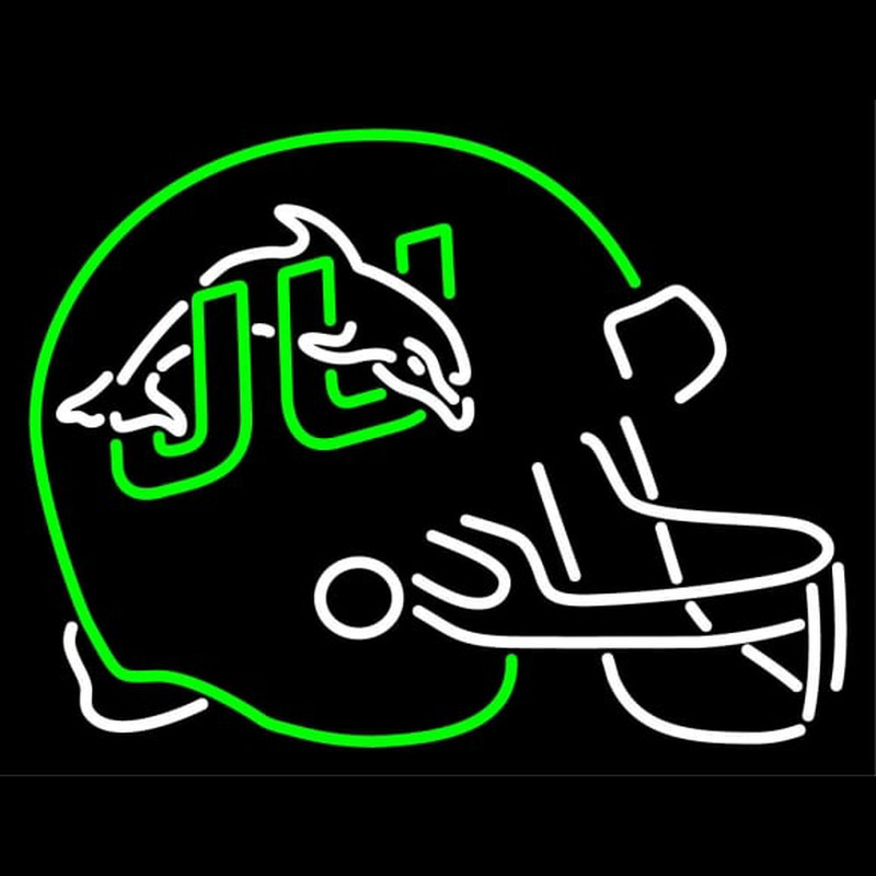 Custom Jacksonville Dolphins Helmet Pres Logo NCAA Neon Sign Neon Sign USA
