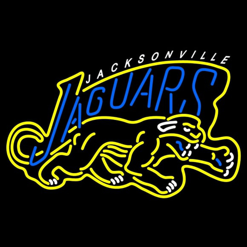 Custom Jacksonville Jaguars Alternate   Logo NFL Neon Sign Neon Sign USA