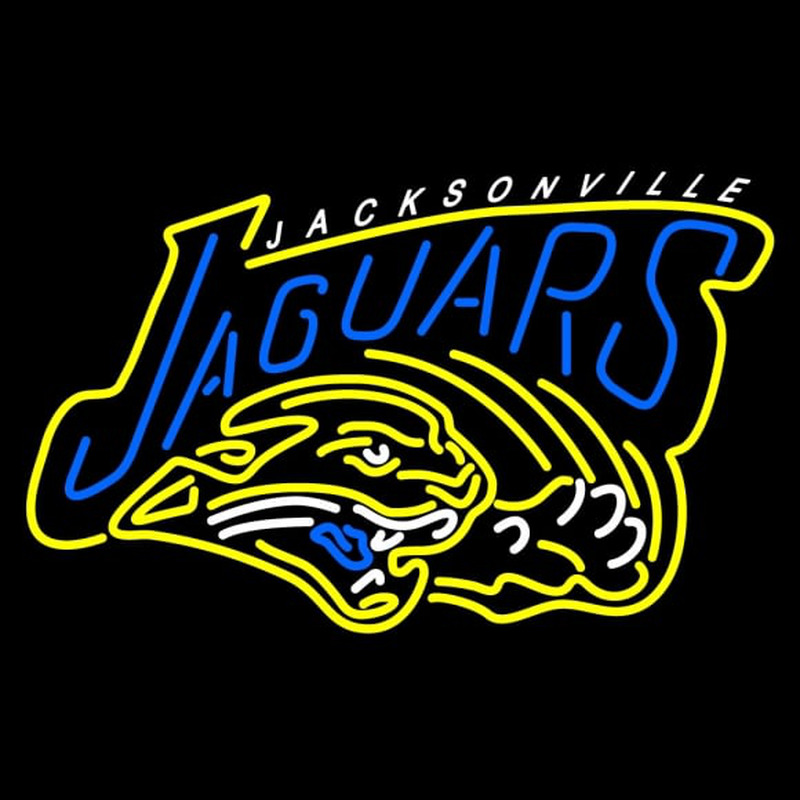 Custom Jacksonville Jaguars Alternate   Logo NFL Neon Sign Neon Sign USA