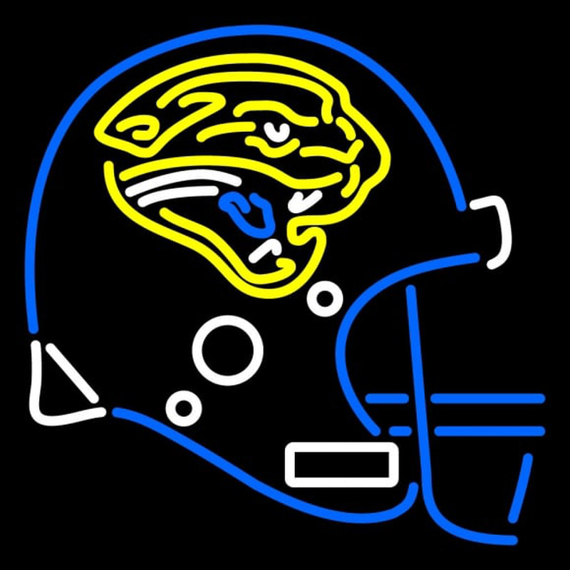 Custom Jacksonville Jaguars Helmet   Logo NFL Neon Sign Neon Sign USA