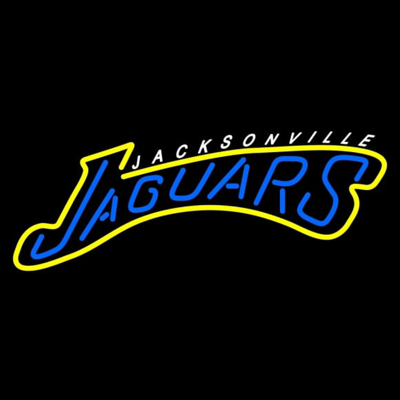 Custom Jacksonville Jaguars Wordmark   Logo NFL Neon Sign Neon Sign USA