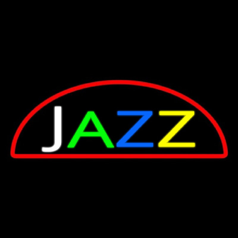 Custom Jazz Red Border Neon Sign USA