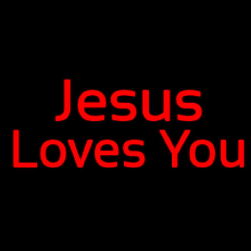 Custom Jesus Loves You Neon Sign USA