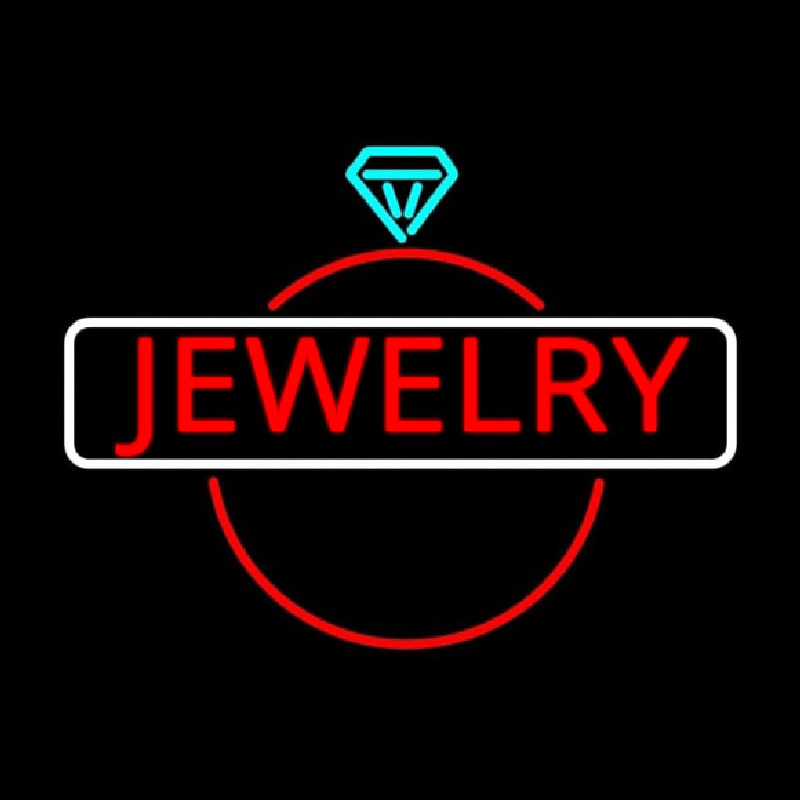 Custom Jewelry Center Ring Logo Neon Sign USA