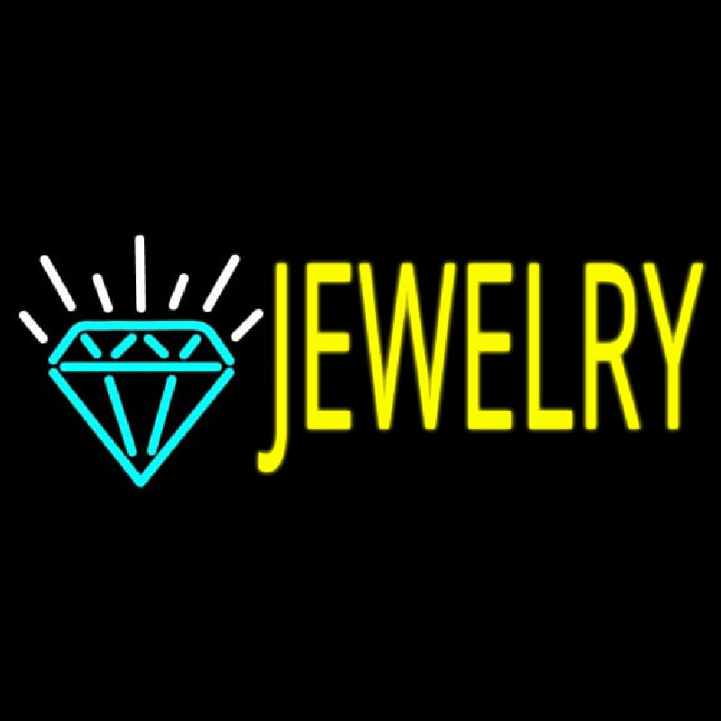 Custom Jewelry Logo Block Neon Sign USA