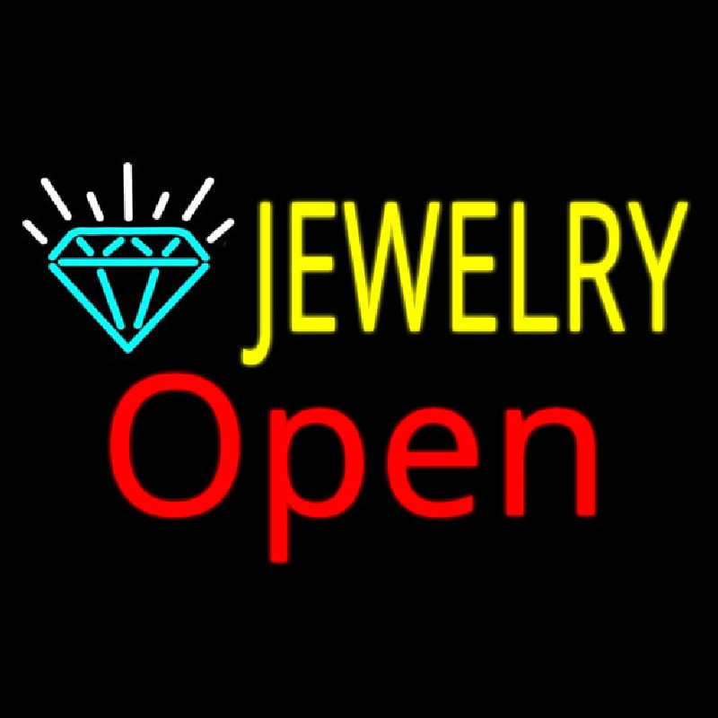 Custom Jewelry Open Neon Sign USA
