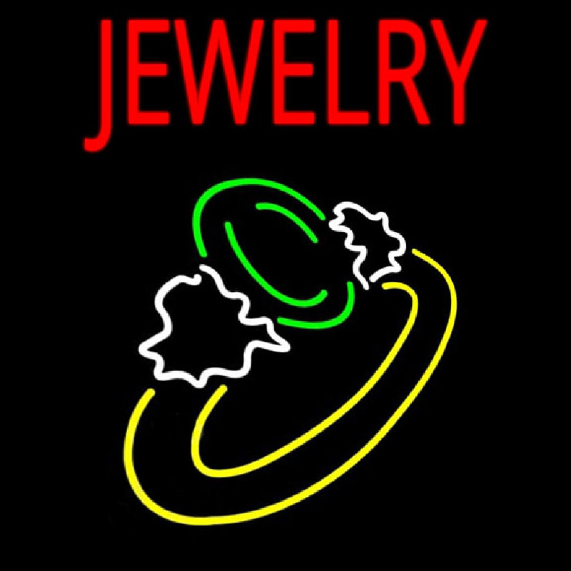 Custom Jewelry Ring Logo Neon Sign USA