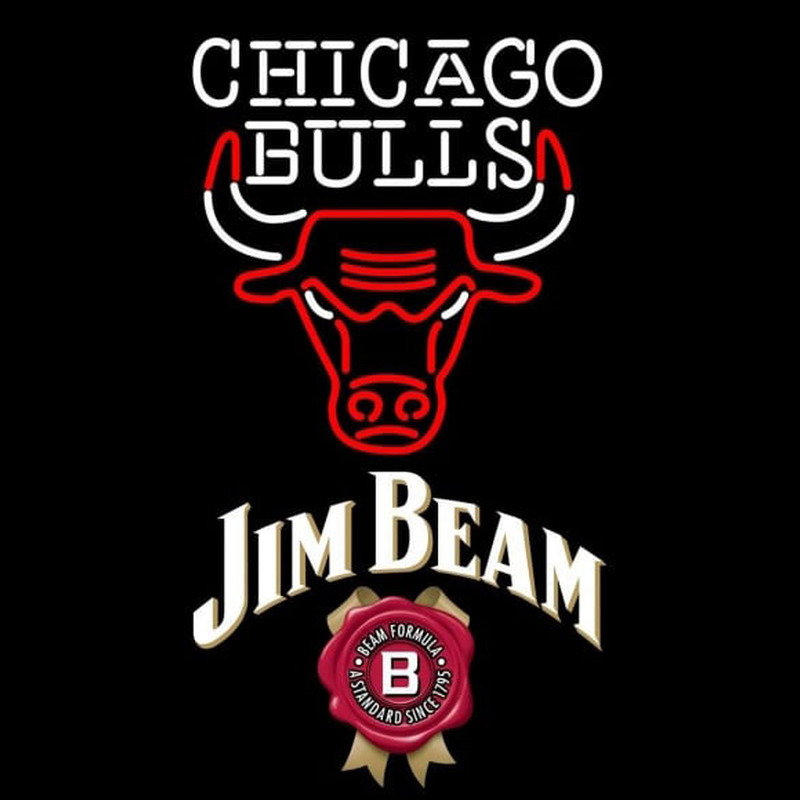 Custom Jim Beam Chicago Bulls NBA Beer Sign Neon Sign USA