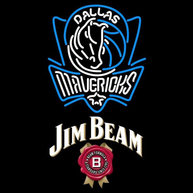 Custom Jim Beam Dallas Mavericks NBA Beer Sign Neon Sign USA