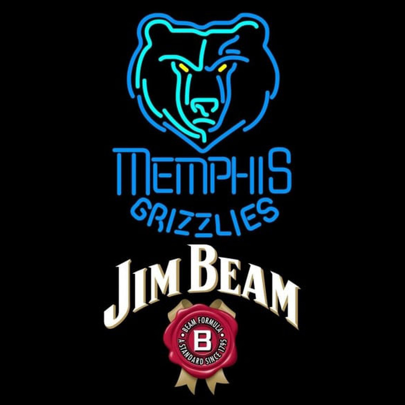 Custom Jim Beam Memphis Grizzlies NBA Beer Sign Neon Sign USA