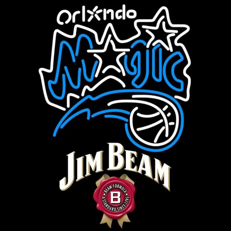 Custom Jim Beam Orlando Magic NBA Beer Sign Neon Sign USA