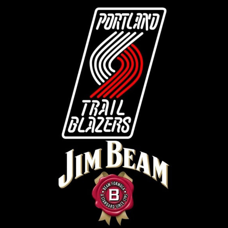 Custom Jim Beam Portland Trail Blazers NBA Beer Sign Neon Sign USA
