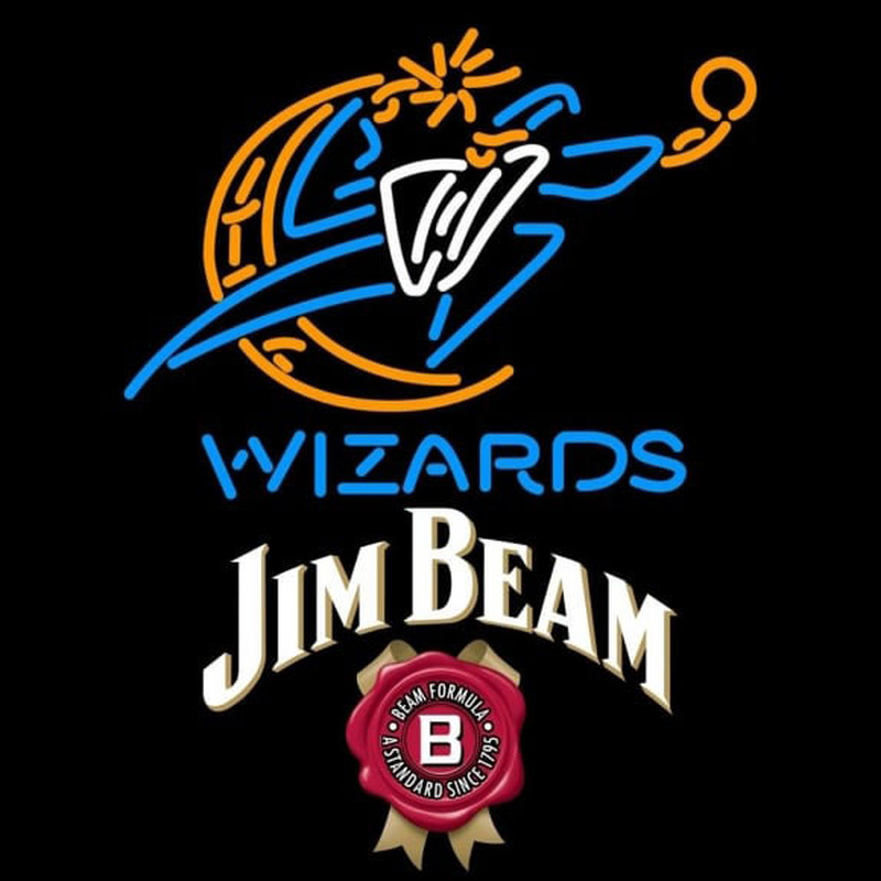 Custom Jim Beam Washington Wizards NBA Beer Sign Neon Sign USA